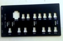 Задняя панель после фрезеровки с шелкографией